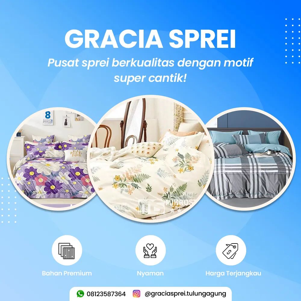 <p>Sprei yang memiliki berbagai macam ukuran denga
